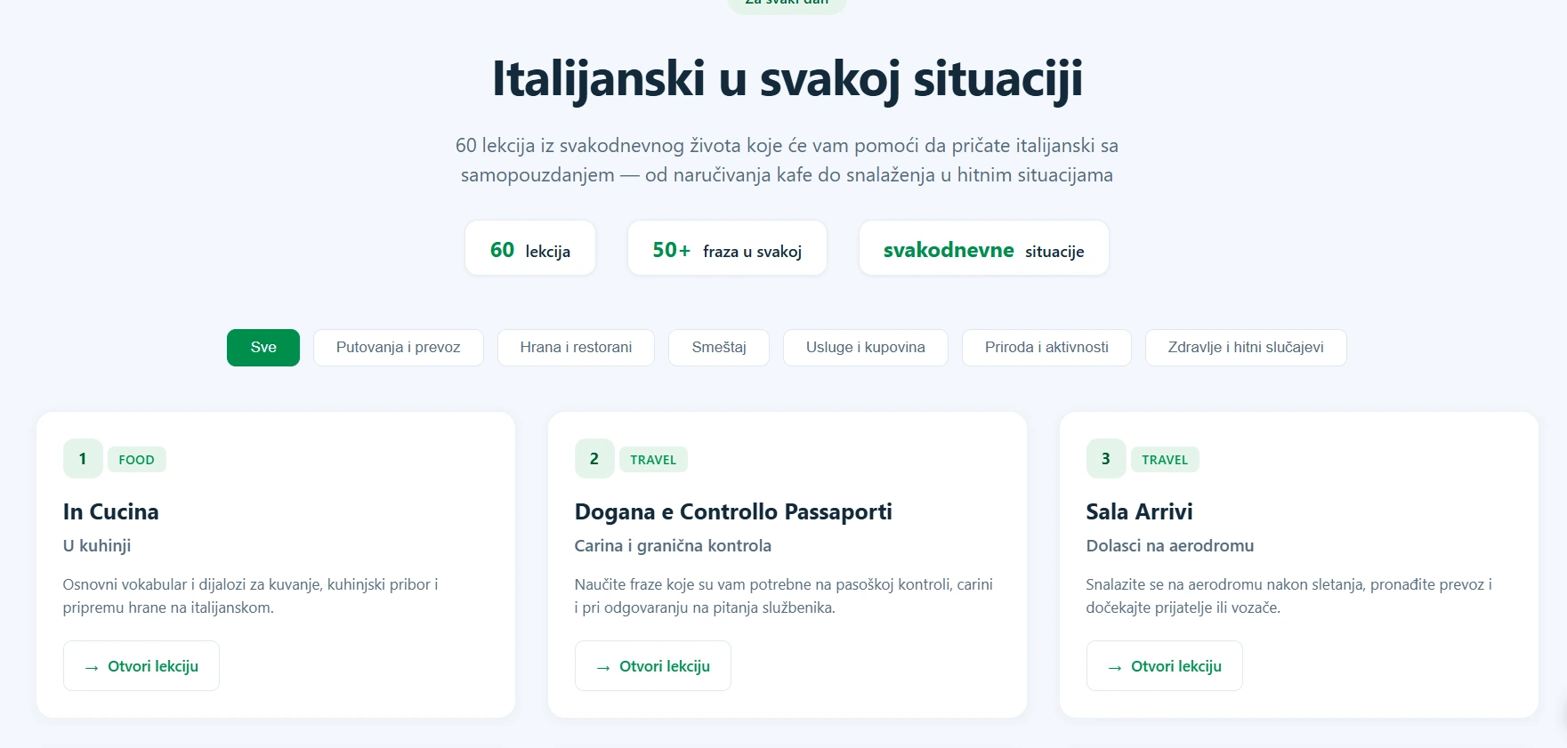 Italijanski svakoj situaciji